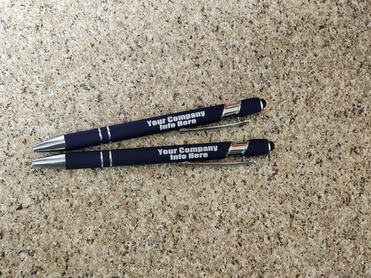 Laser Engraved Metal Pens w/Stylus